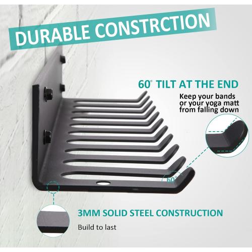 Home Gym Storage Rack, Extra Long 23‘Barbell Rack Weight Room Organizer 11 Prong Gym Equipment Storage Rack for Gym Accessories Like Fitness Bands,Resistance Bands,Straps,Foam Rollers,Barbell