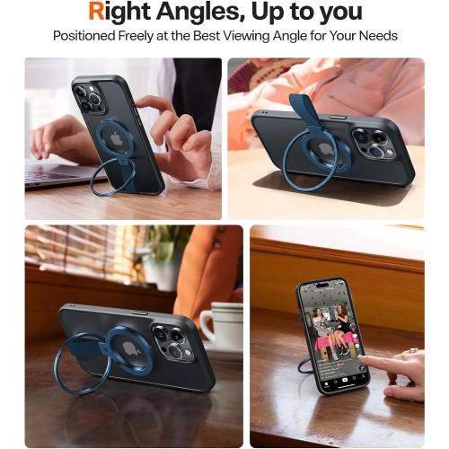 TORRAS (Gen6.0) Magnetic Phone Grip Ring Holder Kickstand, Ostand Ring Blue