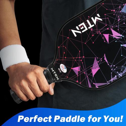 Pickleball Paddles, USAPA Approved Fiberglass Surface Pickleball Set with Pickleball Rackets, Pickleball Paddles Set ​for Men Women