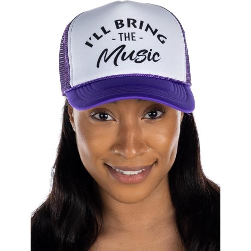 9 units Funky Junque Women's Funny Trucker Hats: Adult Humor for Bachelorette, Girls Trips & Festivals - Mesh Hat - I'll Bring The's