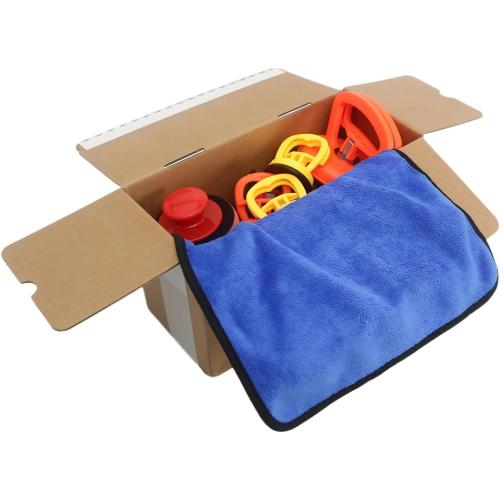 Dent Remover Tool for Car, Car Body Repair Dent Removal Tools, Orange Suction Cup Dent Puller, Hail Damage Repair Kit Dent Puller Tool