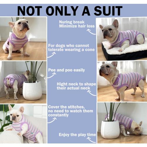 Sebdtico Recovery Suit for Dogs,Dog Surgery Suit Female Spay,Soft Dog Onesie for Surgery Female,Dog Cone Alternative Surgical Recovery Suit Female,Abdominal Wounds Licking Anti Suit for Dogs