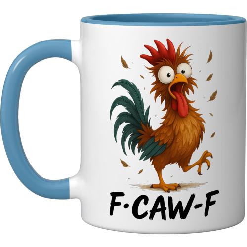 secret santa Ceramic Mug, Blue/White