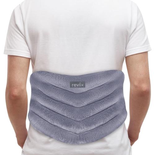 REVIX Microwave Heating Pad for Back, Wearable Moist Heat Waist Wrap, Gray