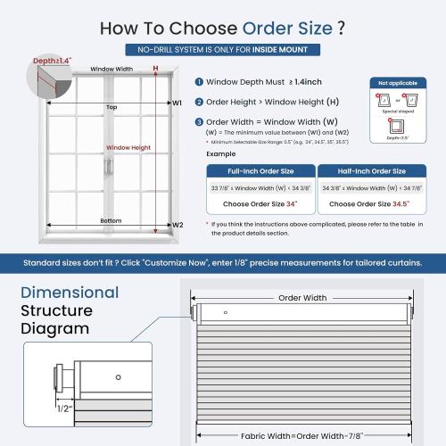 Grandekor No Tools No Drill Cordless Cellular Shades,33 W x 64 H,Blackout Honeycomb Blinds for Indoor Windows,UV Protection Privacy No Drill Blinds for Home,Door,White