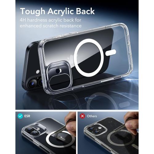 ESR for iPhone 17 Case, Camera Control, Compatible with MagSafe, Shockproof Military-Grade Protection, Magnetic Phone Case for iPhone 17, Classic Hybrid Case, Clear