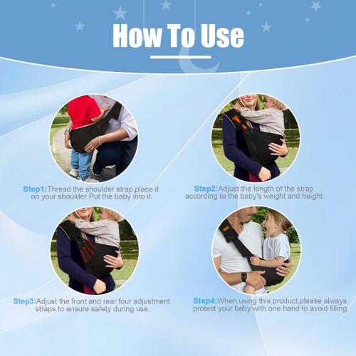 Baby Sling Carrier 2026 Baby Carrier Newborn to Toddler Sling Lightweight Baby Carrier Sling with Adjustable Straps Toddler Carrier Wrap for 10-30 lbs(Blue Starry Sky)