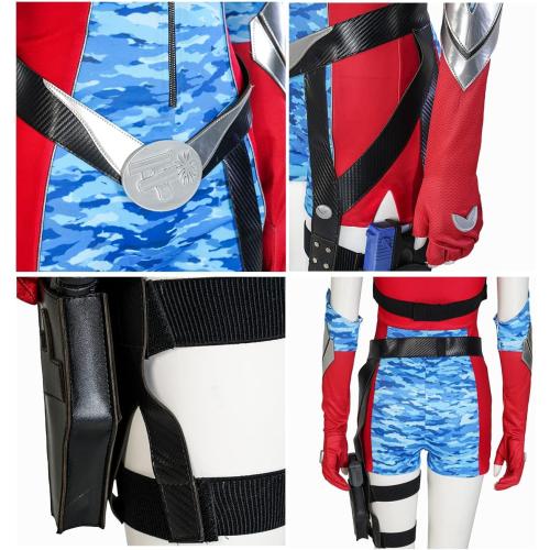 Size S/M.....Firecracker Cosplay Costume, Woman Firecracker Jumpsuit Valorie Curry Battle Suit Halloween Party Outfits