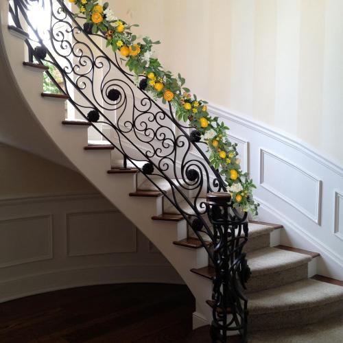 Bibelot 66 inch Artificial Lemon Garland with Yellow Peony, White Hydrangea, Green Leaves, Big Berries, Grapevine - Spring/Summer Wreath for Wall, Window, Party Decor