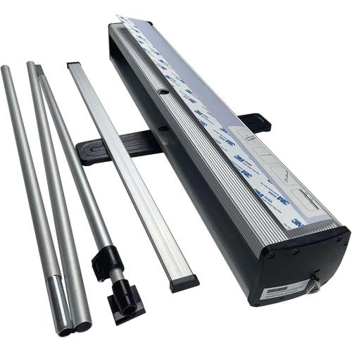 Retractable Banner Stand, Advertising Display, Poster Board 81x33 (No Graphics Banner)