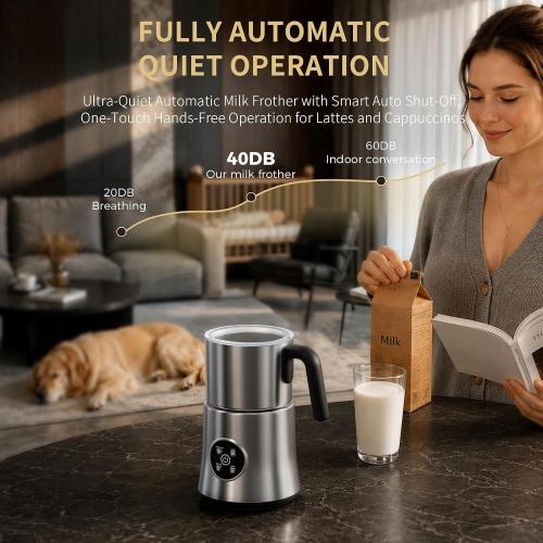 Milk Frother and Steamer, Electric Frother 900ML