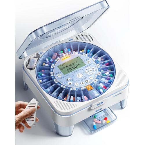 28-Day (1X) Automatic Pill Dispenser, No APP with Alarm & Desiccant
