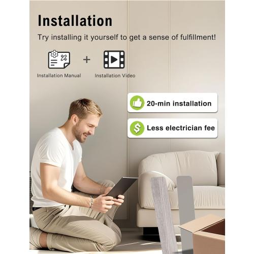 DAMINY 42 inch Ceiling Fans with Lights,3 Blades,6CCT, Low Profile Ceiling Fan with Light and Remote Control,Ceiling Fan for Bedroom, Kitchen,Indoor/Outdoor Use,Flush Mount-Nickel