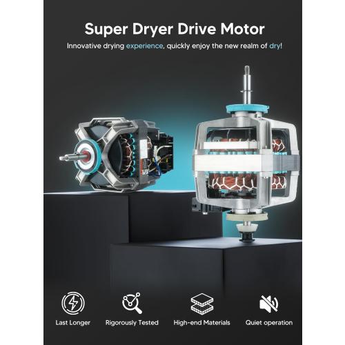 4681EL1008A Dryer Motor Assembly, Fit for L-G Dryer Motor DLE5977S, 4681EL1002A, 4681EL1008B, 4681EL1008H, Ken-More Dryer 79661623310, 79661412410 Series Etc, by BOGDA