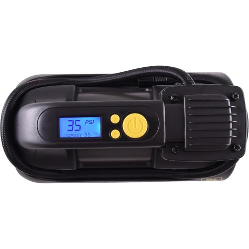 Fix-a-Flat Tire Inflator, Pro Digital, Inflate Right Technology, includes LED light and quick connect hose, 3 min inflation