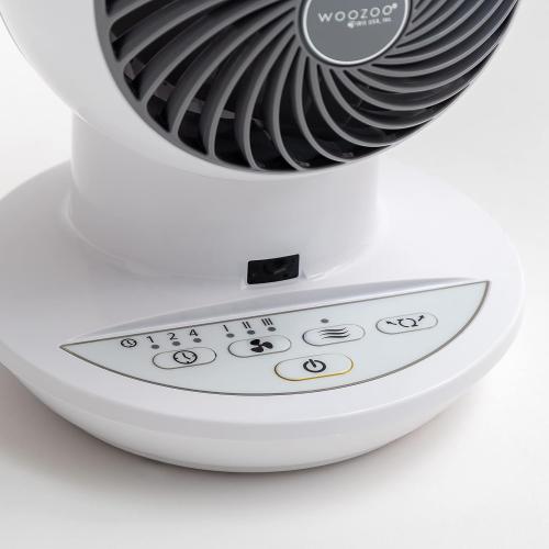 IRIS USA WOOZOO Air Circulator Fan with Remote, Oscillation, 3 Speeds, 52ft Max Air Distance, Adjustable Tilt, Quiet Motor, Small Fan for Bedroom, Office, Dorm, White‼️light dirt and missing remote‼️