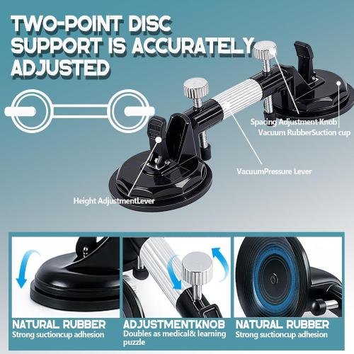Laminate Floor Gap Repair Tool, Pro Countertop Alignment Clamps, Adjustable Granite Seam Setter with Vacuum Suction Cups, for Granite, Marble, Stone, Slab and Glass