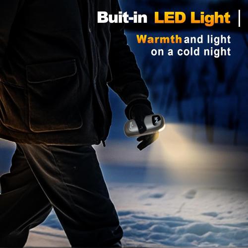 Hand Warmers Rechargeable - Electric Hand Warmers, Max 16 Hrs Warmth 4 Levels Heat Up to 127℉, Dual-Side Heating Portable Reusable Pocket Heater 2 Pack for Raynauds, Hunting, Camping, Golf