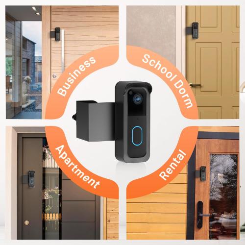 Blink Doorbell Mount, Anti-Theft Doorbell Mount for Blink Video Doorbell 1st Gen & 2nd Gen, No Block Sensor & Night Vision, Doorbell Camera Mount Bracket with Rain Cover