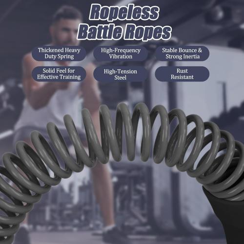 Weighted Ropeless Battle Ropes for Home Gym, Heavy Duty Portable Cordless Battle Ropes for Home and Outdoors，Workout Exercise Rope for Women and Men,2PCS