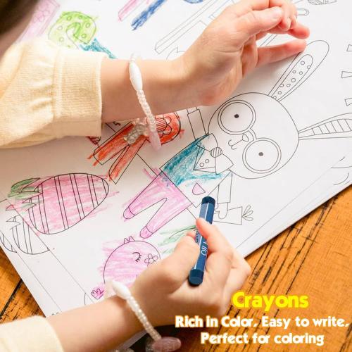 208 PCS Art Supplies,Drawing Art Kit Painting Art Set for Kids Girls Boys Artist, Gift Box with Trifold Easel, Includes Pastels, Crayons, Colored Pencils, Coloring Book, Scissors, Origami Paper 40 Sh.