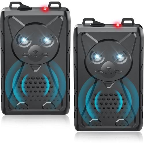 Ultrasonic Pest & Rodent Mouse Squirrels Repellent, Plug-in Electronic Rat Bat Bug Spider Repeller, Battery Operated Deterrent Control Mice for Car Engines, Replace Mouse Traps Indoor, Outdoor 2 Pack