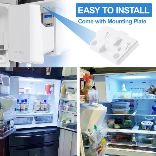 Upgraded DA97-20156B Refrigerator Ice Bucket Compatible with Samsung Ice Maker Replacement Ice Tray Parts DA97-20156A RF28R7201SR RF28R7351SR RF27T5201SR RF27T5201SG RF28HMEDBSR RF27T5501SR Ice Maker