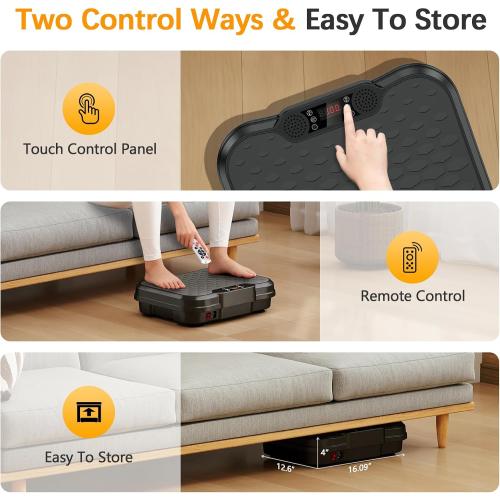 NXSCI Vibration Plate Exercise Machine,Vibrating Platform for Lymphatic Drainage with 250 Speeds,500 lbs Weight Capacity,Vibrated Plates for Weight Loss,Full Body Workout Equipment for Fitness at Home