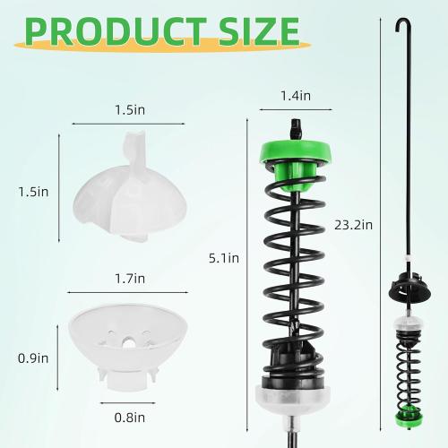 【2026 Upgraded】W11130362 WTW5000DW2 WTW5000DW3 WTW5000DW1 MVWX655DW1 MVWC565FW2 MVWC565FW1 Washer Suspension Rod Kit for Whirlpool Maytag Kenmore Washer - Replaces W10594080 W10735786 W10748956