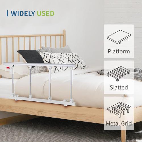 Bed Rails for Elderly Adults Safety, Folding Bedside Assist Rail Handle, Fall Prevention Safety Hand Guard Grab for Seniors & Surgery Patients, Fit King, Queen, Full, Twin(Tool-Free Assembly)