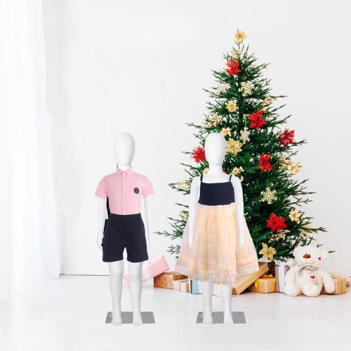 Size 51.2 Child Mannequin Full Body, Kid Dress Form Adjustable Faceless Mannequin Torso, Detachable Manikin Body Display with Metal Base for Children 51.2 Inches