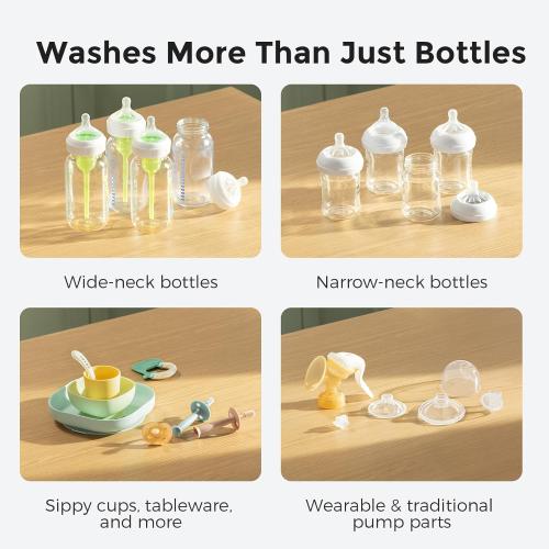 Momcozy KleanPal Pro Baby Bottle Washer, Sterilizer & Dryer - All-in-One Cleaning Machine for Bottles, Pump Parts & Baby Essentials - Time-Saving & Effortless Care