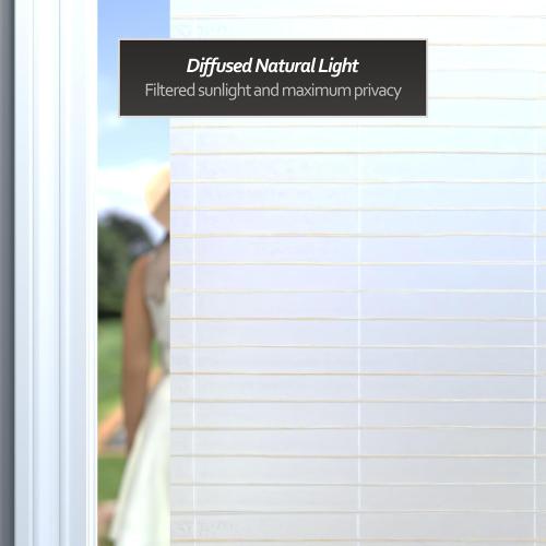 Red Lantern Rice Paper Cordless Window Shade Blinds - White - 36 Wide