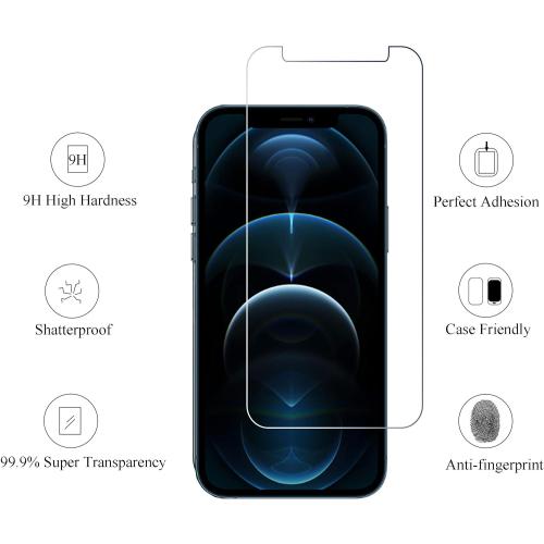 Ailun Screen Protector for iPhone 12 pro Max 2020 6.7 Inch 3 Pack Case Friendly Tempered Glass