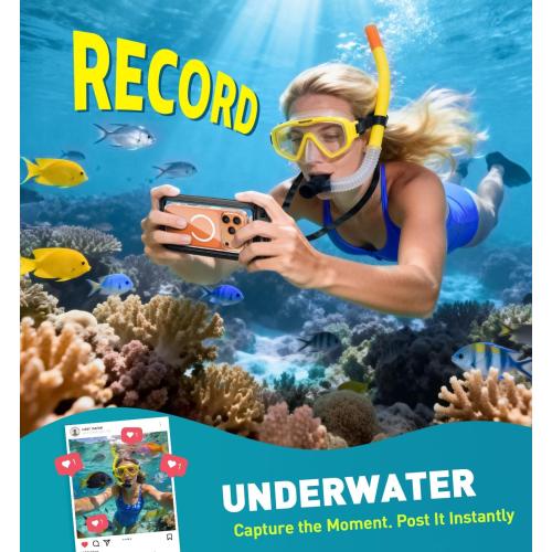 Hiearcool Waterproof Phone Pouch, IPX8 Waterproof Phone Case for iPhone 17/16/15/14 Pro Max, Cell Phone Dry Bag for Beach & Cruise Essentials, Touch Screen, Lanyard Included, 2 Pack (Fits Up to 8.9”)