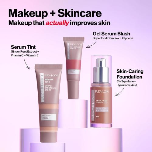 Revlon Illuminance Tinted Serum, Triple Hyaluronic Acid, Evens Out Skin Tone Over Time and Hydrates All Day, SPF 15, 317 Tan Sand, 0.94 fl oz.