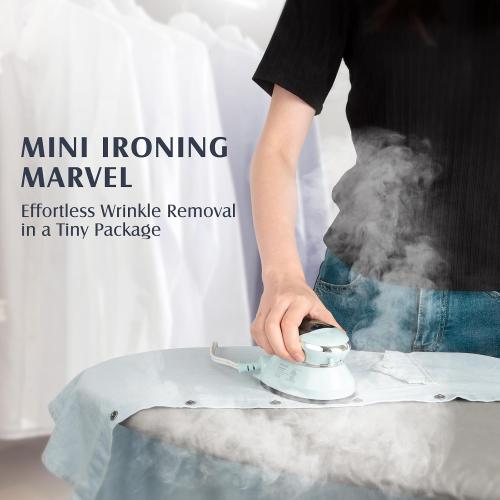 PIOMATIC Travel Iron Mini with Steam for Clothes with Dual Voltage | Portable Mini Ironing Machine with Non-Stick Soleplate, Small Iron for Sewing, Quilting and Handcraft