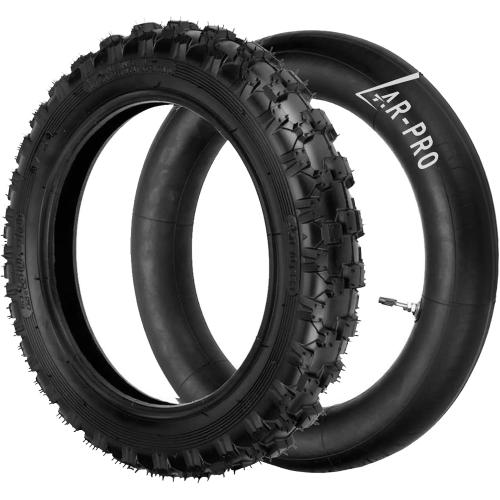 2.5-10 Off-Road Tire and Inner Tube Set - Dirt Bike Tire with 10-Inch Rim and 2.5/2.75-10 Dirt Bike Inner Tube Replacement Compatible with Honda CRF50/XR50, Suzuki DRZ70/JR50, and Yamaha PW50