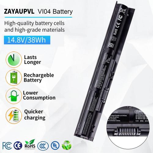 VI04 Notebook Battery for HP Spare 756743-001 756478-851 756744-001 | 756478-421 VI04041 VI04XL VI04041-CL HSTNN-LB6I HSTNN-C82C ProBook 450 G2 Pavilion 15-P226NR 15-P213CL Envy M7-K111DX