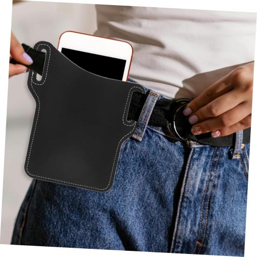 Phone Waist Pouch Stylish Belt Carrier for Phones Versatile Storage for Keys Wallet Shock Absorption Hands Convenience for Outdoor