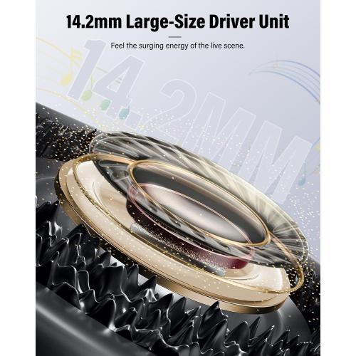 Wireless Earbuds, Bluetooth 5.4 Headphones Bass Stereo, Ear Buds with Noise Cancelling Mic, LED Display in Ear Earphones Clear Calls, IP7 Waterproof Bluetooth Earbuds for Laptop/Phones/Sports, White