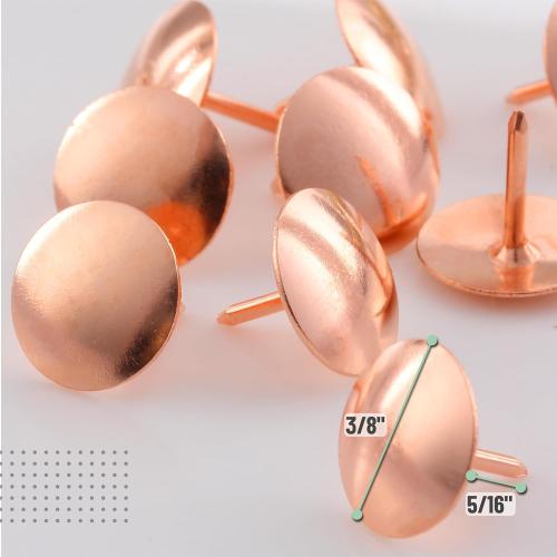 Mr. Pen- Thumb Tack, 500 Pack, Rose Gold, Flat Push Pins Bulk