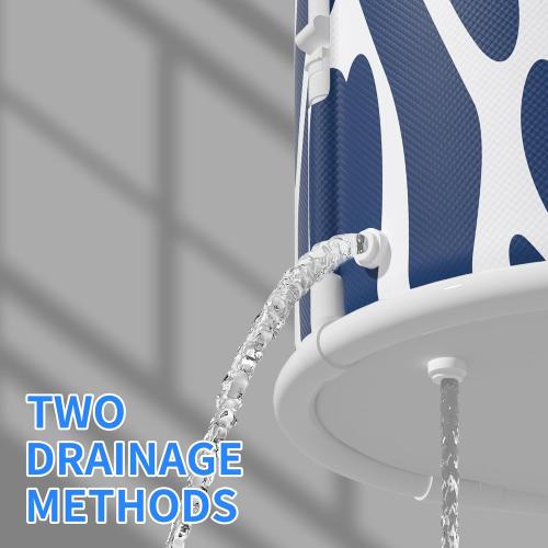 31.5 Extra Large Portable Bathtub, Foldable bathtub for adults,Family Soaking Tub, Affordable,Lightweight,One second collapsible bathtub (Oval, Blue Bowen)