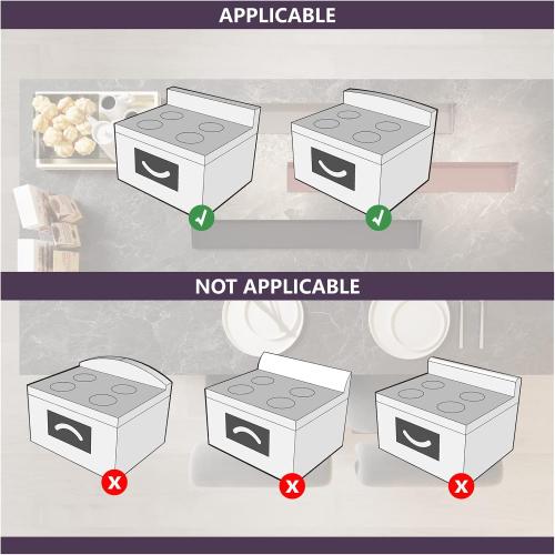 Stove Shelf for Stove Top, Spice Rack Organizer, Easy Installation, Kitchen Storage Solution, with Standard 30 Length, Brushed Stainless Steel, Non Magnate (Stainless Steel)
