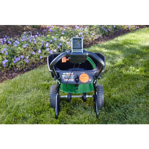 Scotts Elite Spreader for Grass Seed, Weed and Feed, Fertilizer, Salt and Ice Melt, Durable Push Spreader Holds up to 20,000 sq. ft Product