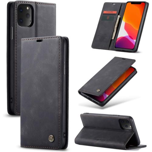 SINIANL iPhone 11 Wallet Case iPhone 11 Leather Case, Book Folding Flip Case with Kickstand Credit Card Slot Magnetic Closure Protective Cover for Apple iPhone 11 2019 6.1 inch - Black
