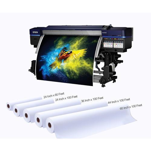Size 44x100 Premium Polyester Canvas Roll, Quick Dry, Wide Format Inkjet Printer Compatible, Perfect for Fine Art, Photography, Giclée Printing, Archival Quality Prints. (44 x100' Glossy ECO-Solvent Polyester)