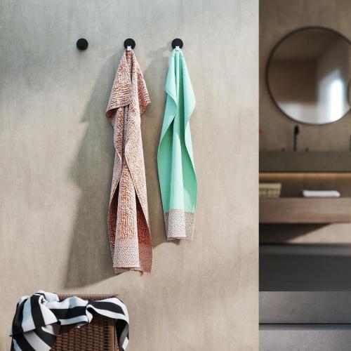 Epock Towel Hooks for Bathrooms Screw-in Stainless Steel Robe Coat Clothes Hook Bathroom & Kitchen Round Style Wall Hooks Rustproof 3 Packs -Matt Black