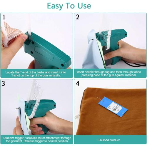 Price Tagging Gun for Clothing,(Not Stitch Gun) Standard Retail Price Tag Attacher Gun for Clothes with 6 Needles & 1000pcs 2 Barbs Fasteners for Store