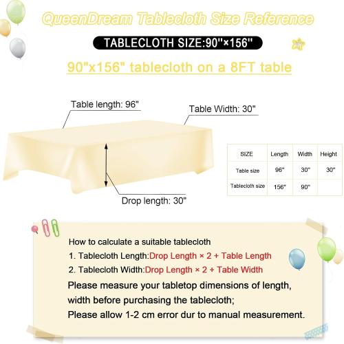 Glitter Gold Tablecloth for Parties 90x156 Inch Rectangle Sequin Fabric | Table Cloth for Wedding Birthday Banquet, Seamless ONE-PIECES, Sparkly 3MM sequin, Serged Edges No Falling, for 6-10FT Table